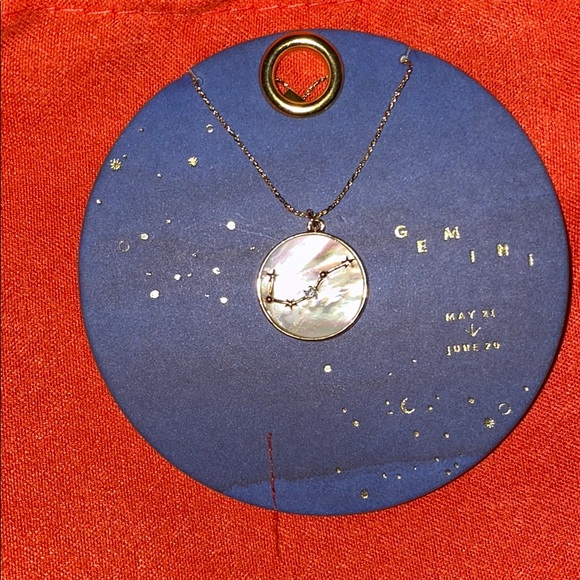 Anthropologie Gemini Horoscope Necklace 
